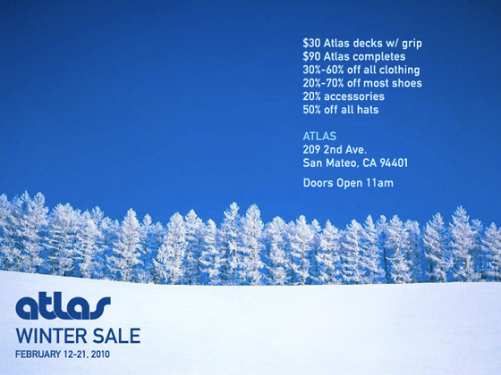 Atlas Winter Sale 2010